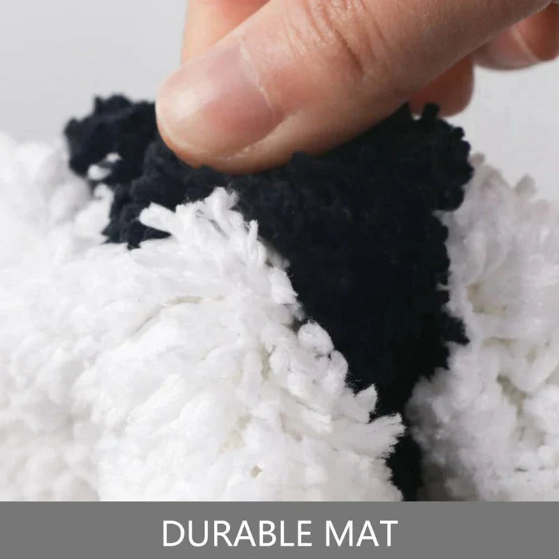 Bath Mat Plush Microfiber Anti-Slip Machine Washable