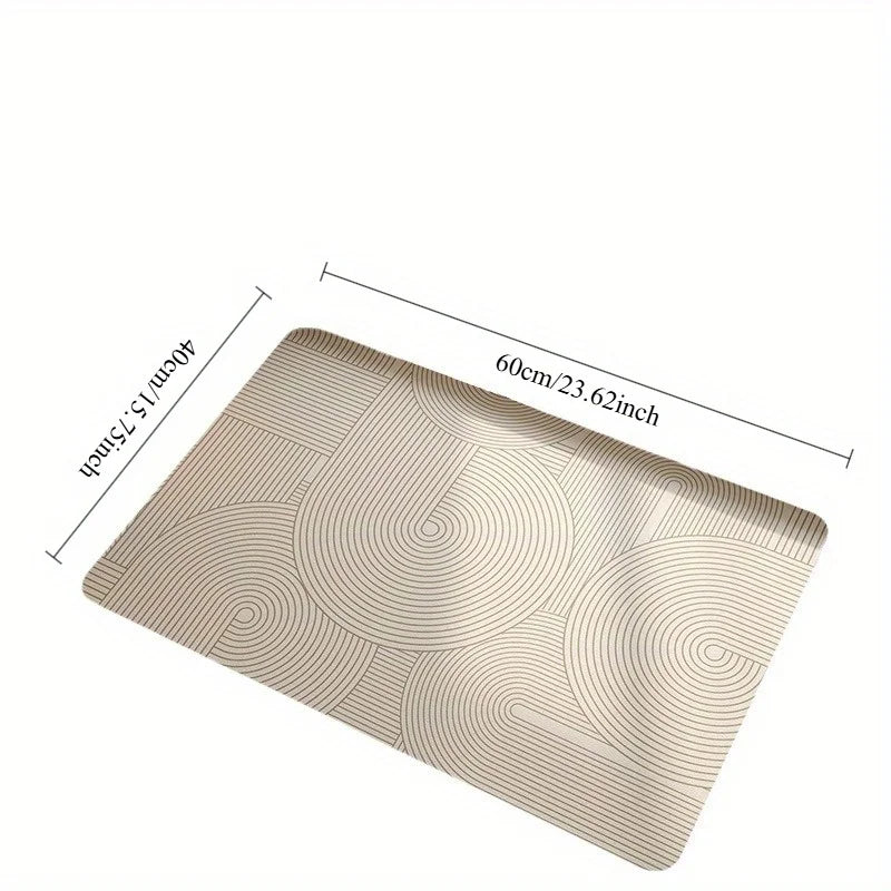 Bath Mat Rapid-Absorb Quick-Dry Non-Slip