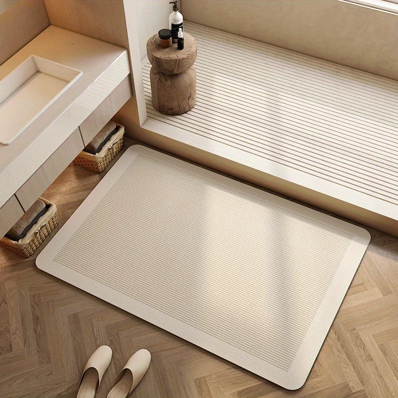 Bath Mat Rapid-Absorb Quick-Dry Non-Slip