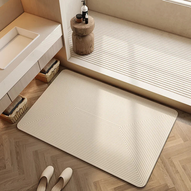 Bath Mat Rapid-Absorb Quick-Dry Non-Slip