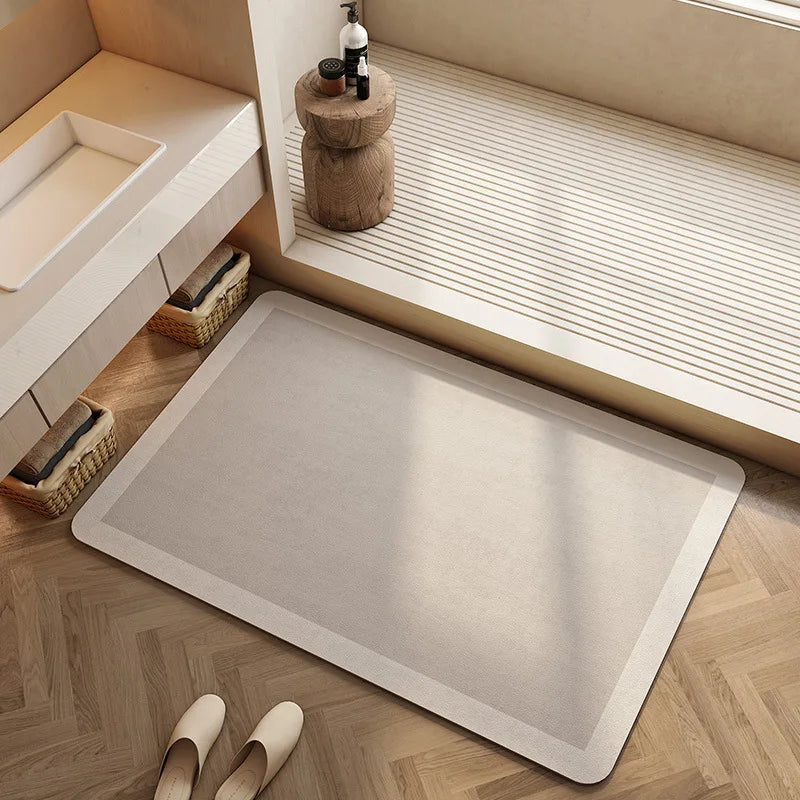 Bath Mat Rapid-Absorb Quick-Dry Non-Slip