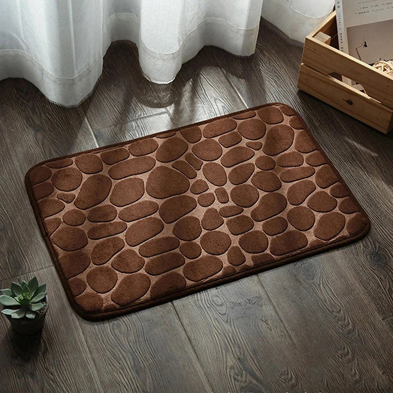 Bath Mat Ultra-Absorbent Quick-Dry Plush Non-Slip
