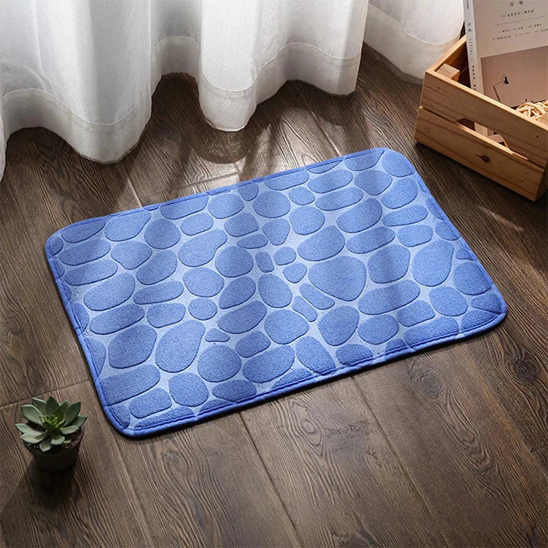 Bath Mat Ultra-Absorbent Quick-Dry Plush Non-Slip