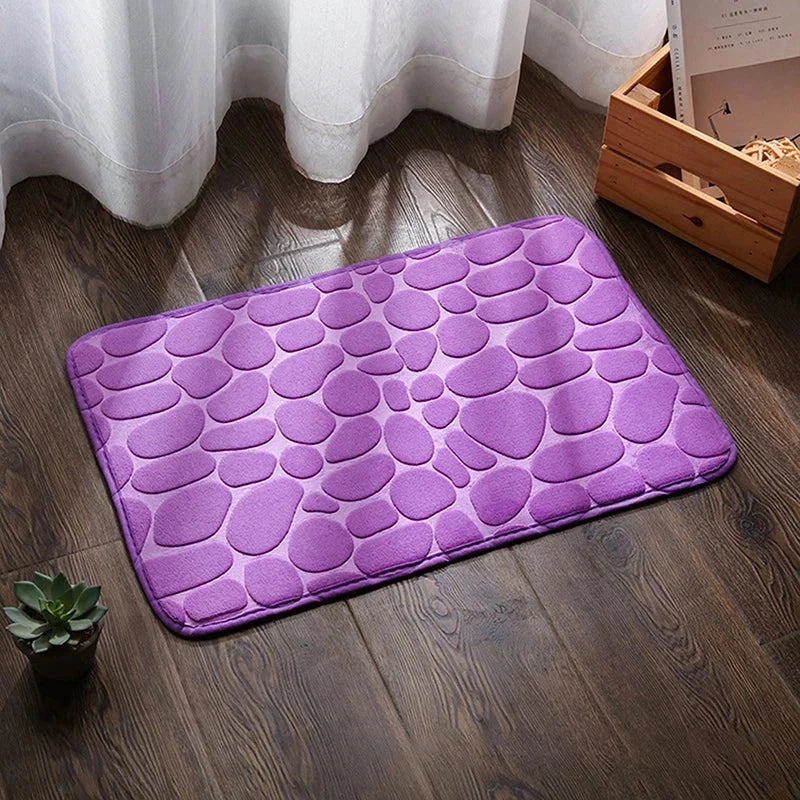 Bath Mat Ultra-Absorbent Quick-Dry Plush Non-Slip