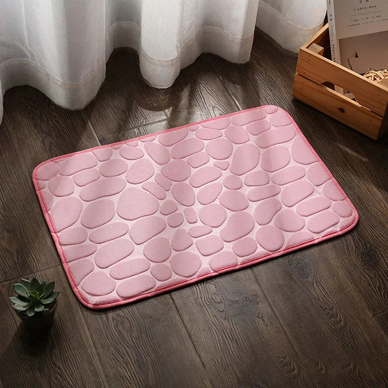 Bath Mat Ultra-Absorbent Quick-Dry Plush Non-Slip