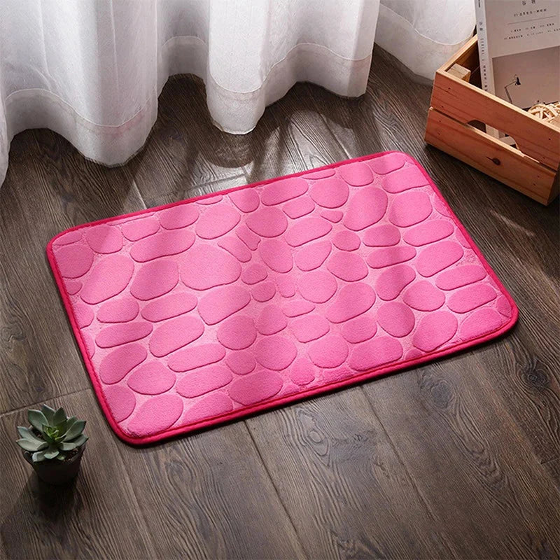 Bath Mat Ultra-Absorbent Quick-Dry Plush Non-Slip