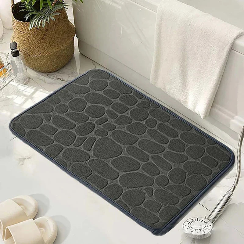 Bath Mat Ultra-Absorbent Quick-Dry Plush Non-Slip