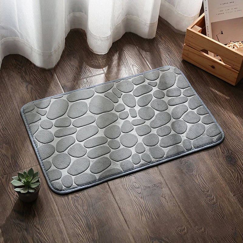 Bath Mat Ultra-Absorbent Quick-Dry Plush Non-Slip