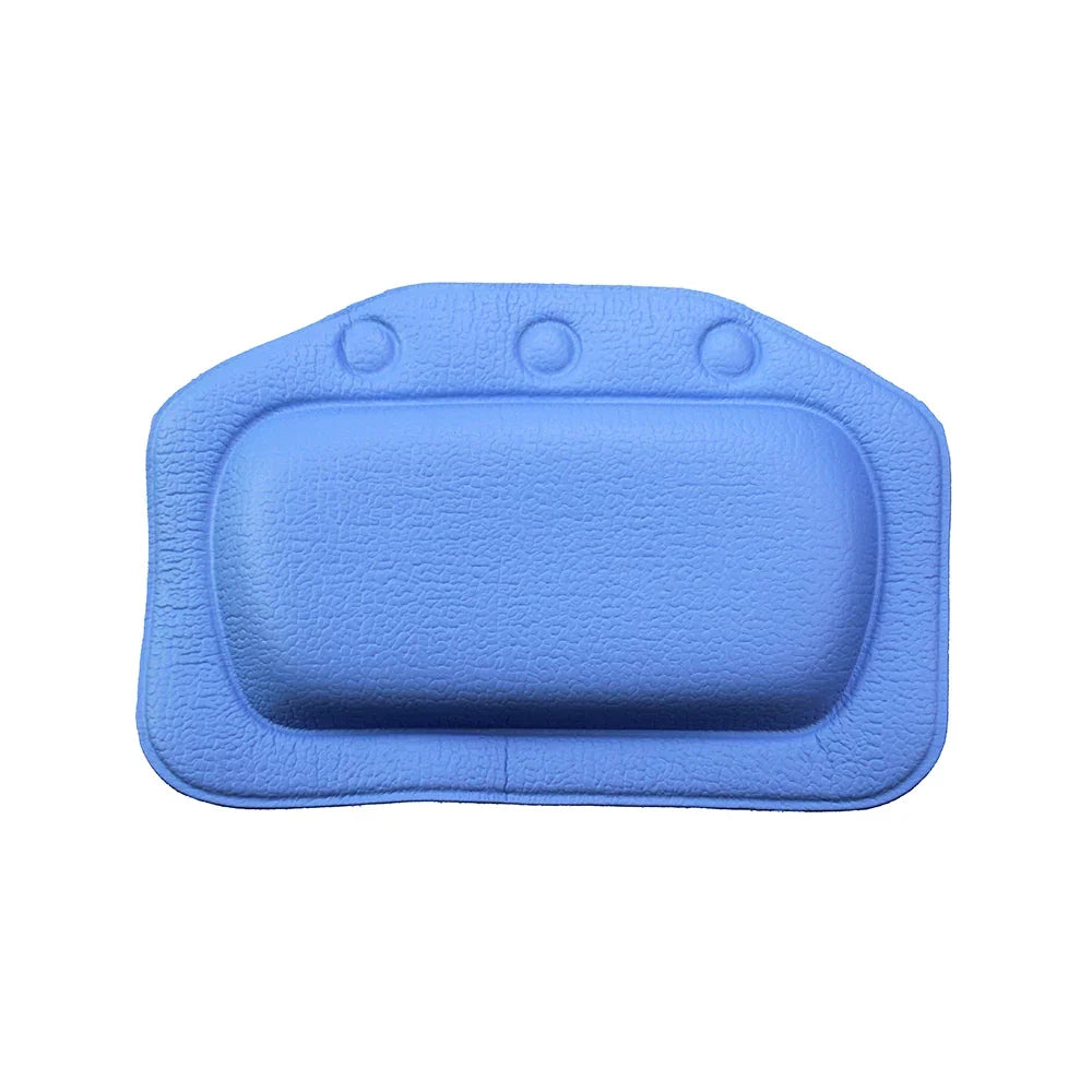 Bath Pillow Ergonomic Foam Neck Support Strong Suction Cups