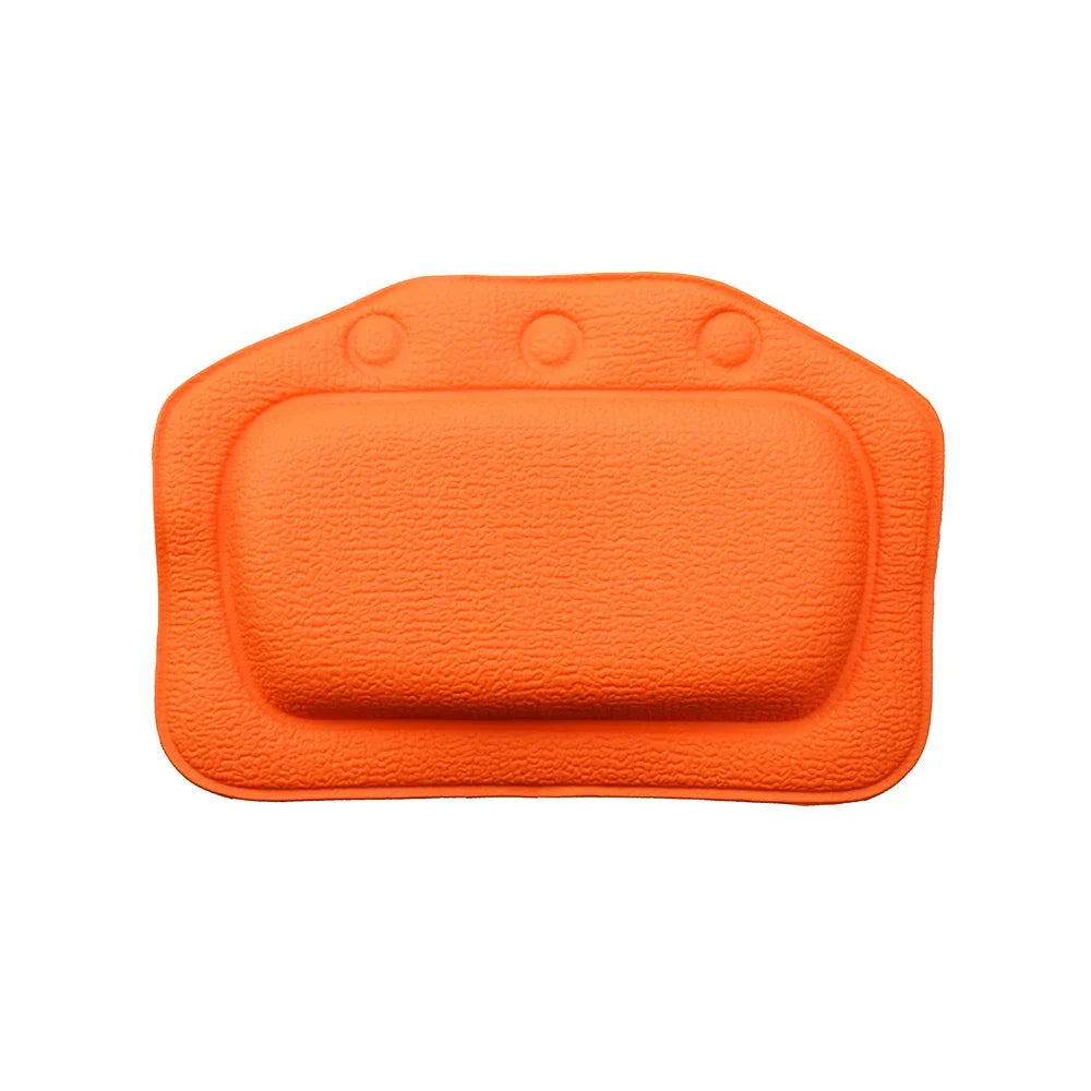 Bath Pillow Ergonomic Foam Neck Support Strong Suction Cups