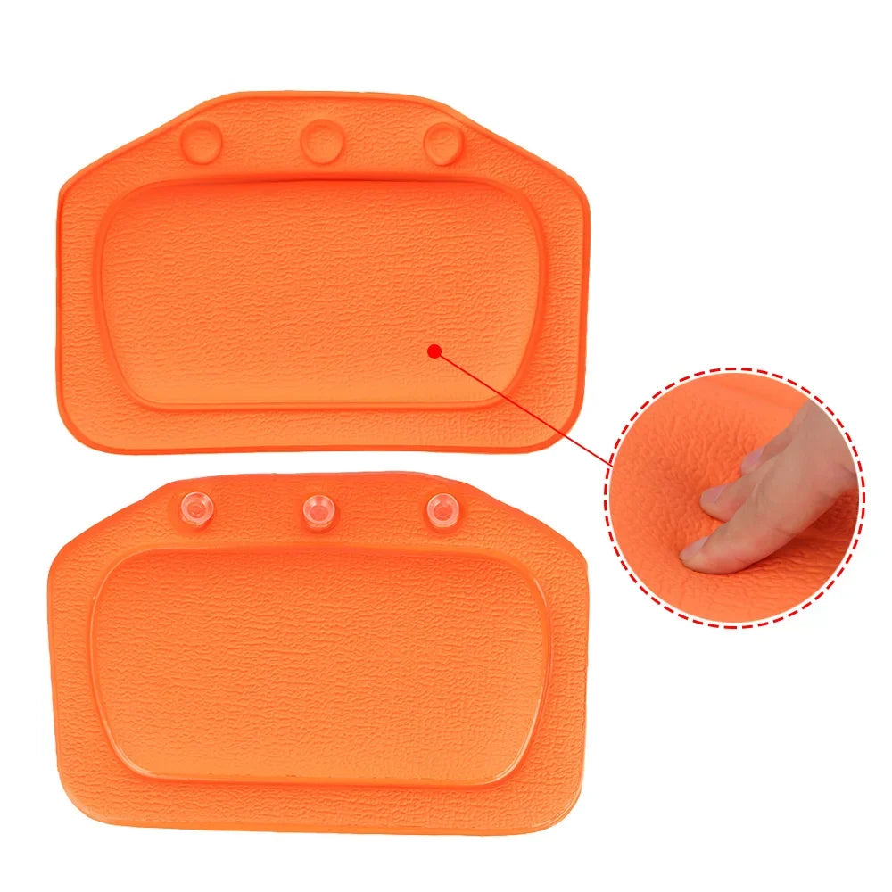 Bath Pillow Ergonomic Foam Neck Support Strong Suction Cups
