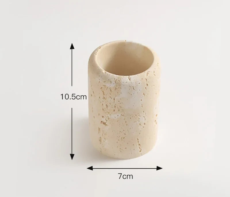 Bathroom Accessory Set Genuine Travertine Four Piece