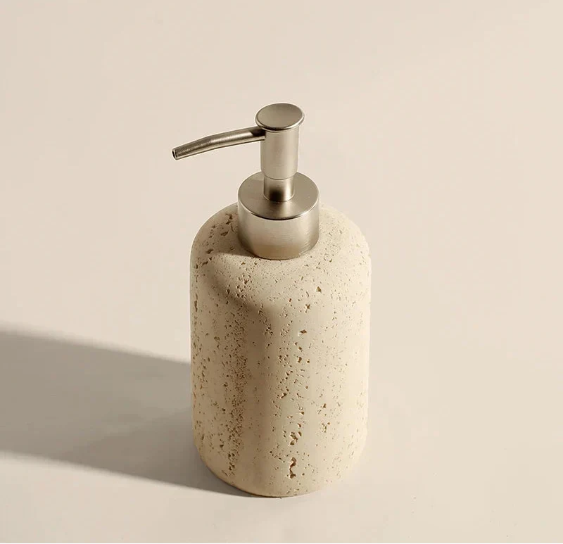Bathroom Accessory Set Natural Sandstone Eco Friendly