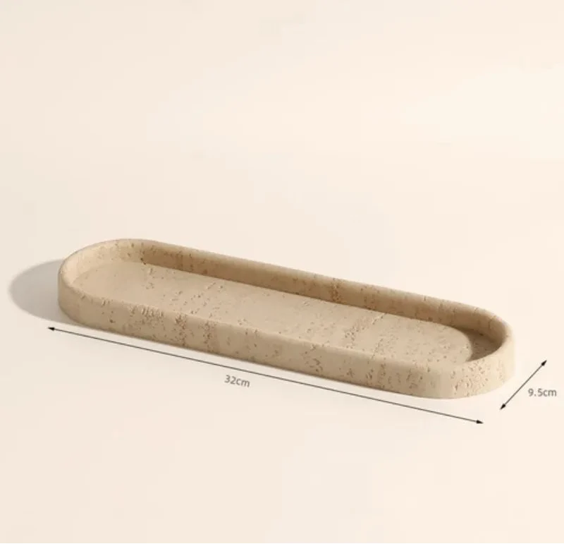 Bathroom Accessory Set Natural Sandstone Eco Friendly