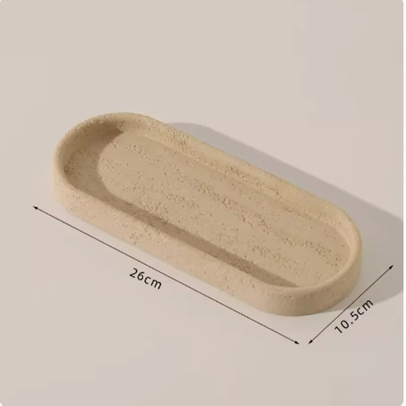 Bathroom Accessory Set Natural Sandstone Eco Friendly