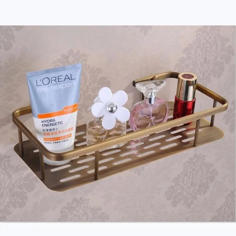 Bathroom Corner Shelf Solid Brass Antique Bronze Finish