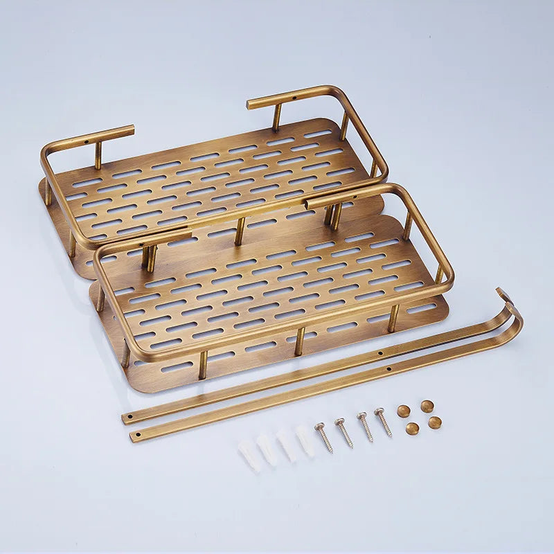 Bathroom Corner Shelf Solid Brass Antique Bronze Finish