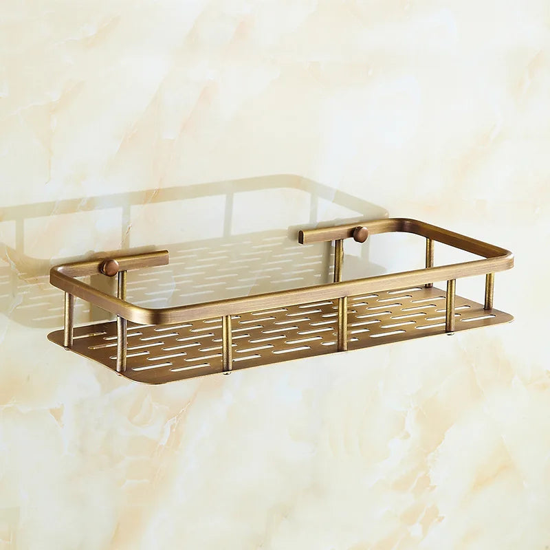 Bathroom Corner Shelf Solid Brass Antique Bronze Finish