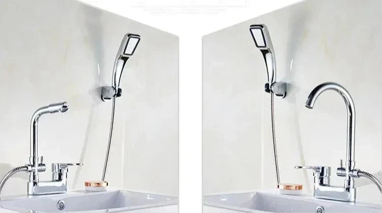 Bathroom Faucet Brass Single-Handle Deck-Mount