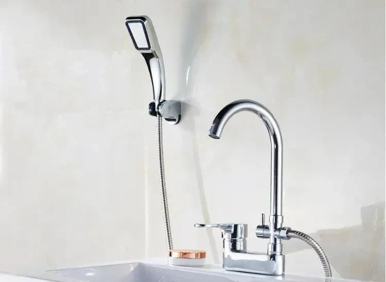 Bathroom Faucet Brass Single-Handle Deck-Mount