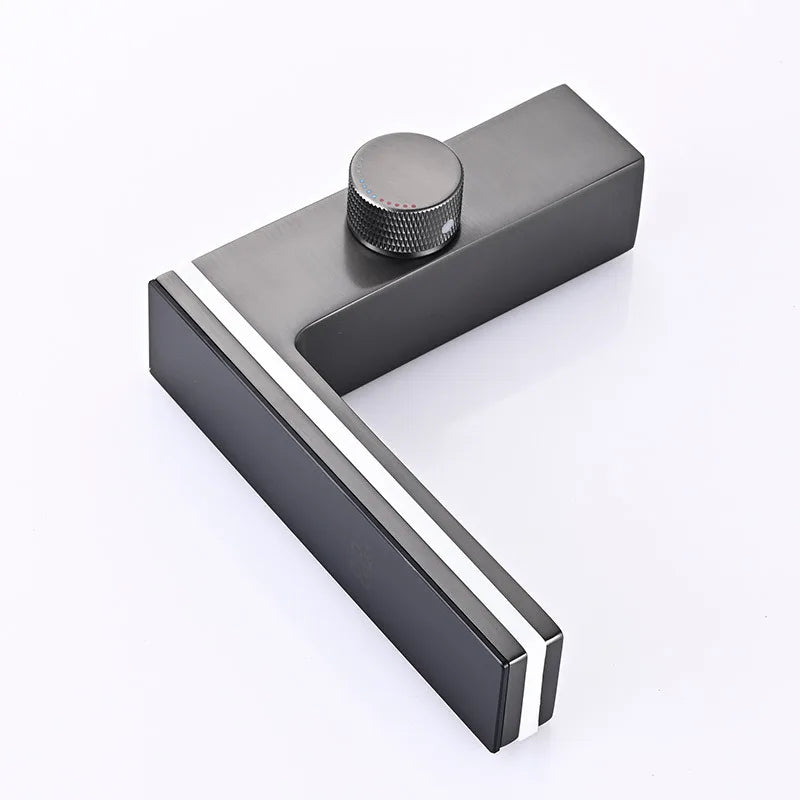 Bathroom Faucet LED Temperature Display Solid Brass Ceramic Cartridge
