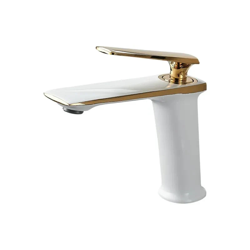 Bathroom Faucet Single-Handle Solid Brass Ceramic Disc Valve