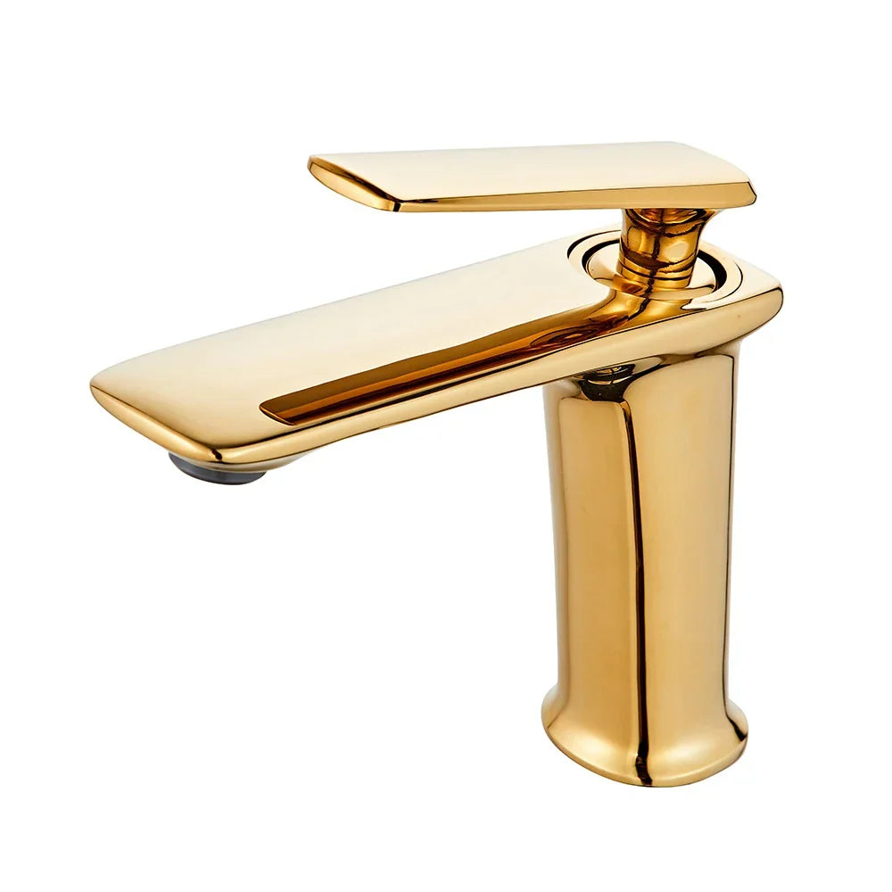 Bathroom Faucet Single-Handle Solid Brass Ceramic Disc Valve