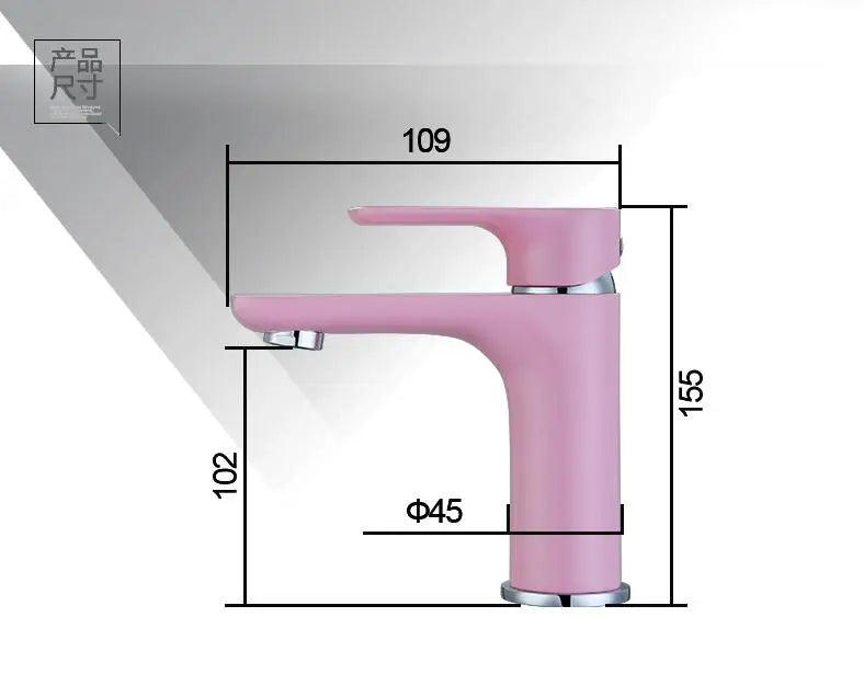 Bathroom Faucet Solid Brass Single-Lever