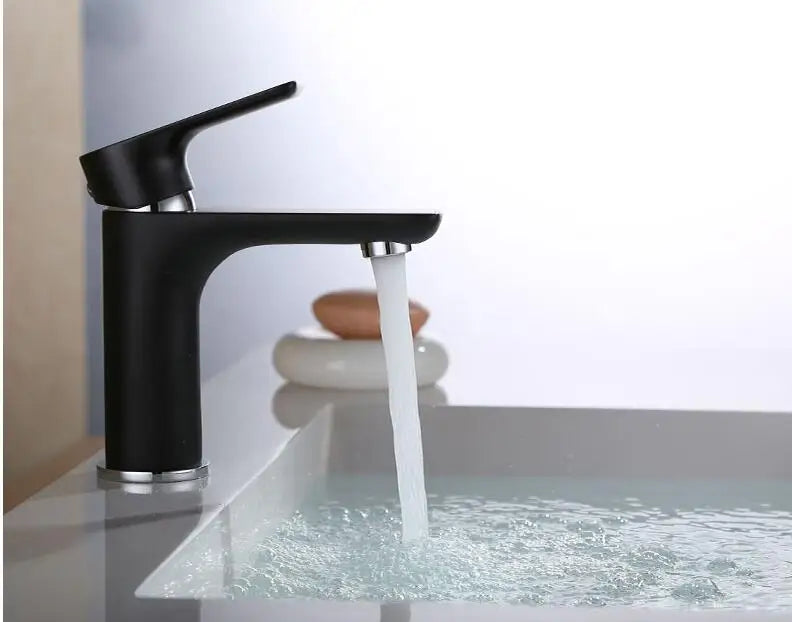 Bathroom Faucet Solid Brass Single-Lever