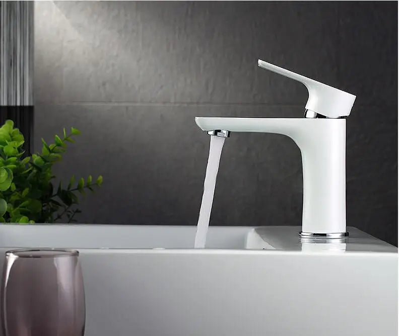 Bathroom Faucet Solid Brass Single-Lever