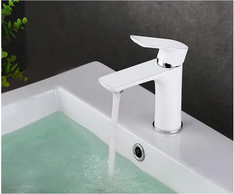 Bathroom Faucet Solid Brass Single-Lever