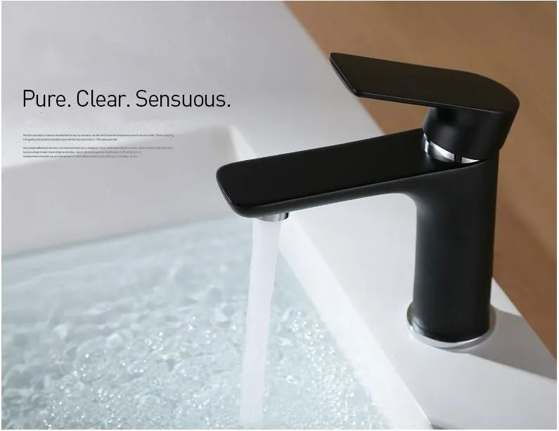 Bathroom Faucet Solid Brass Single-Lever
