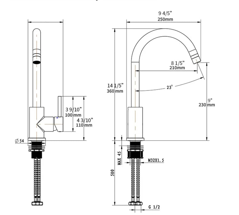 Bathroom Faucet Solid Brass Single-Lever