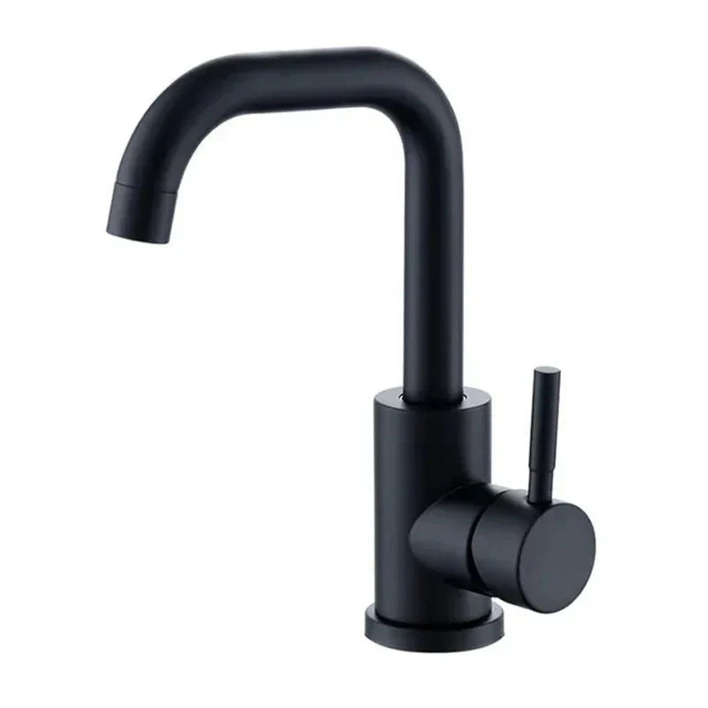 Bathroom Faucet Stainless Steel Ceramic Valve 360 Degree Swivel