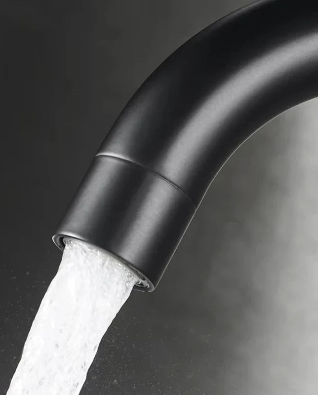 Bathroom Faucet Stainless Steel Ceramic Valve 360 Degree Swivel