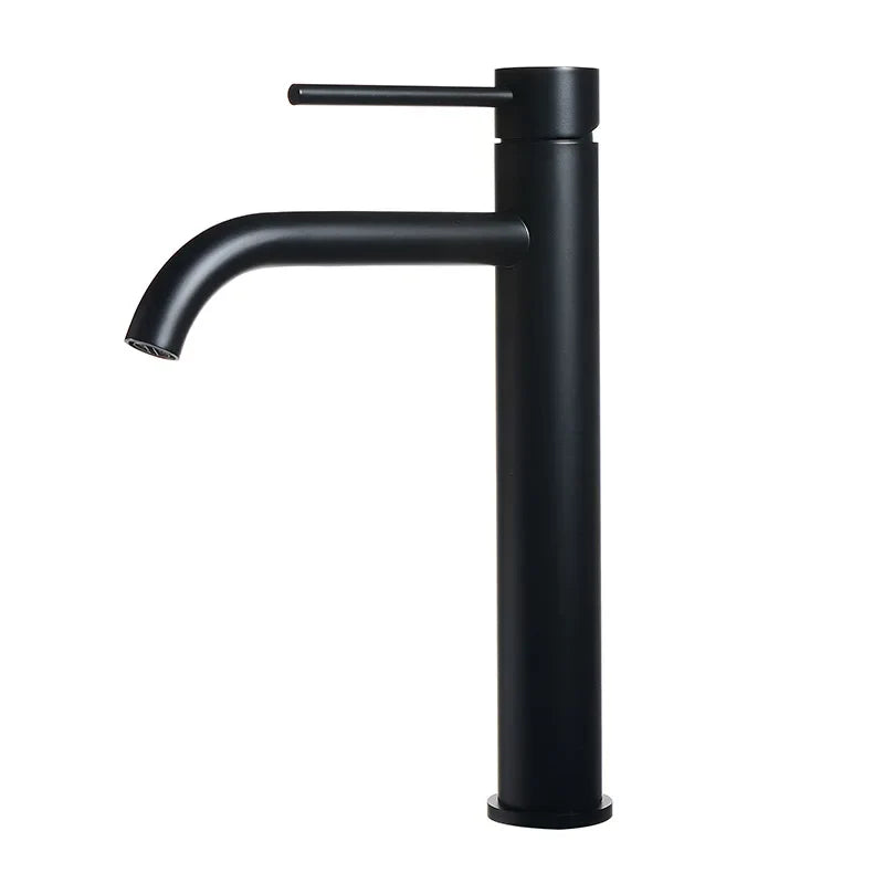 Bathroom Faucet Tall Stainless Steel Brushed Rose Gold