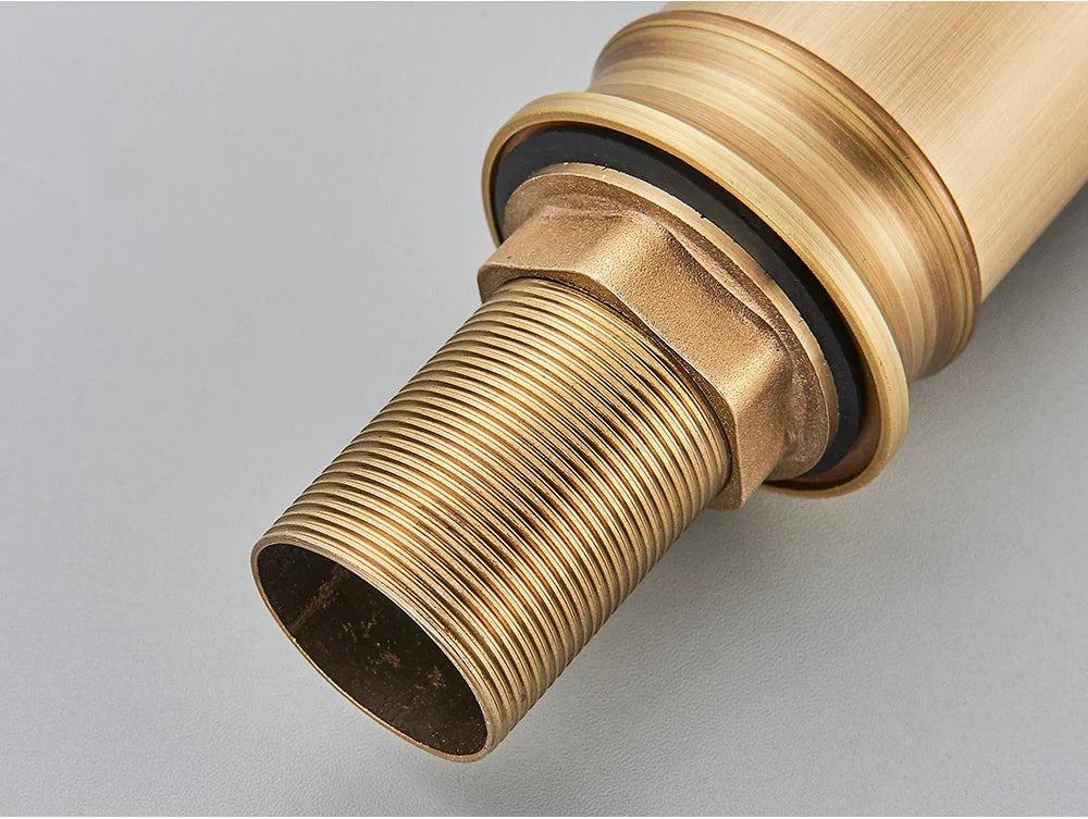 Bathroom Faucet Waterfall Solid Brass Antique Brass Finish