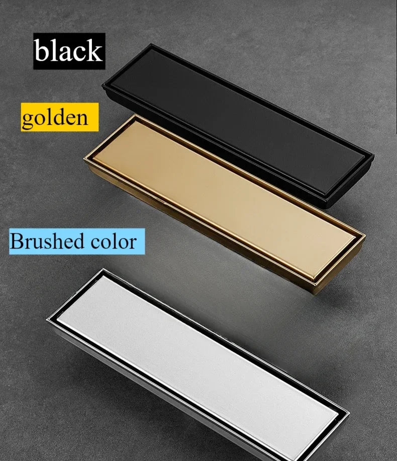 Bathroom Floor Drain Brushed 304 Stainless Steel Odor-Blocking Trap
