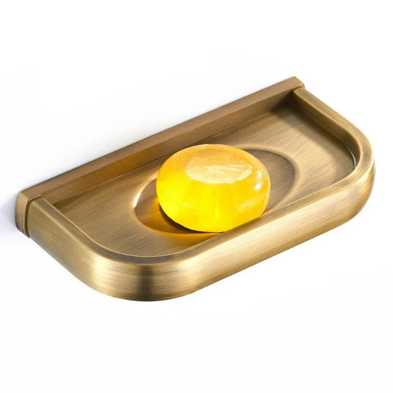 Bathroom Hardware Set Brushed Antique Brass Solid Copper-Based Metal