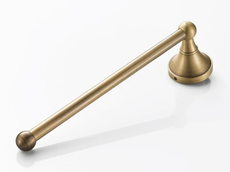 Bathroom Hardware Set Brushed Antique Brass Wall-Mounted 3-Piece