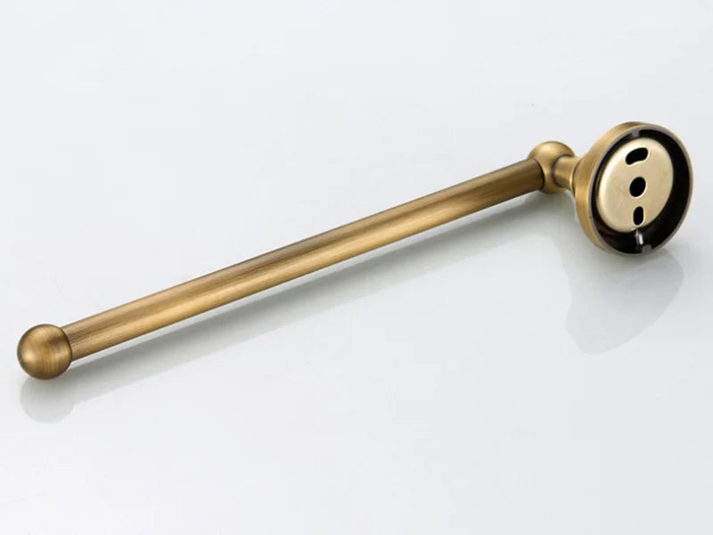 Bathroom Hardware Set Brushed Antique Brass Wall-Mounted 3-Piece