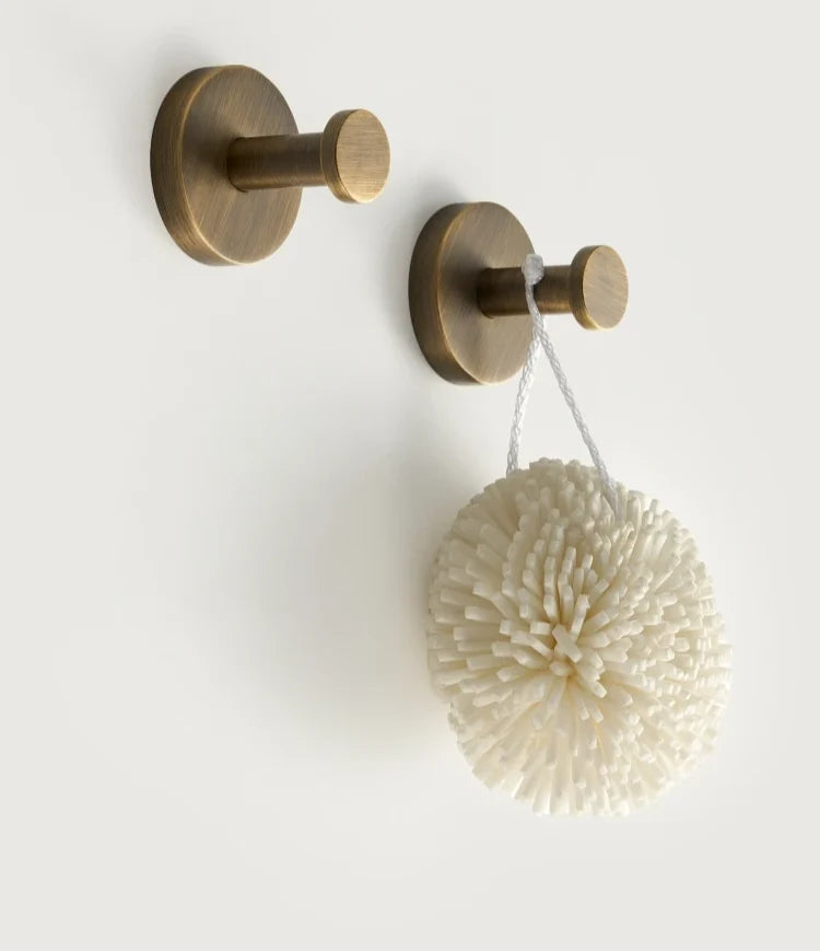 Bathroom Hardware Set Knurled Antique Bronze 3-Piece