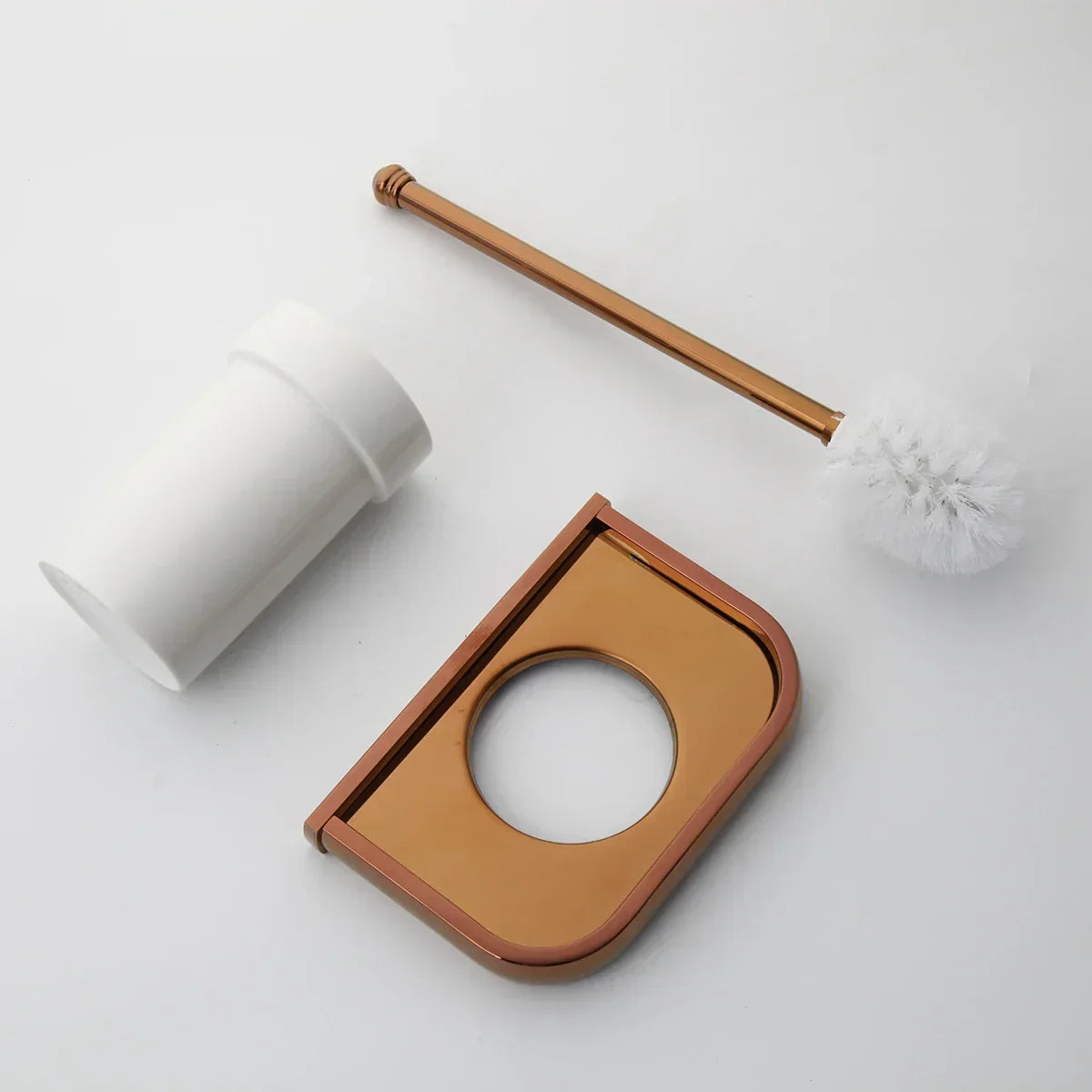 Bathroom Hardware Set Solid Brass Rose Gold Wall-Mounted