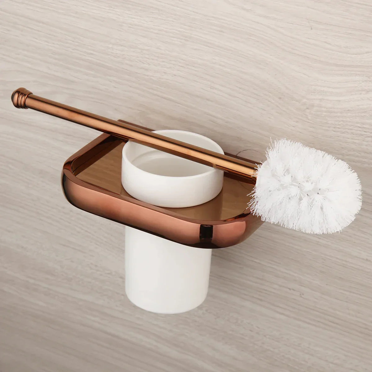 Bathroom Hardware Set Solid Brass Rose Gold Wall-Mounted