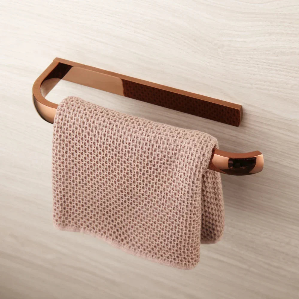 Bathroom Hardware Set Solid Brass Rose Gold Wall-Mounted