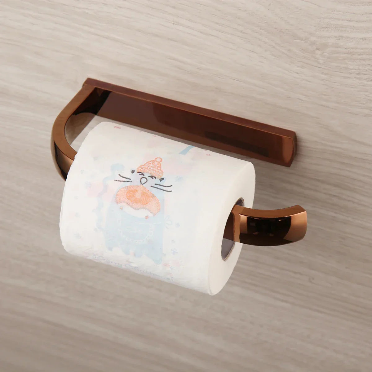 Bathroom Hardware Set Solid Brass Rose Gold Wall-Mounted