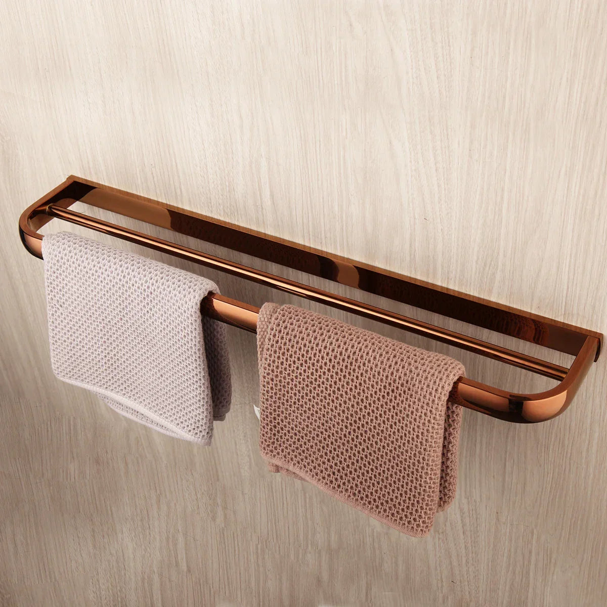 Bathroom Hardware Set Solid Brass Rose Gold Wall-Mounted