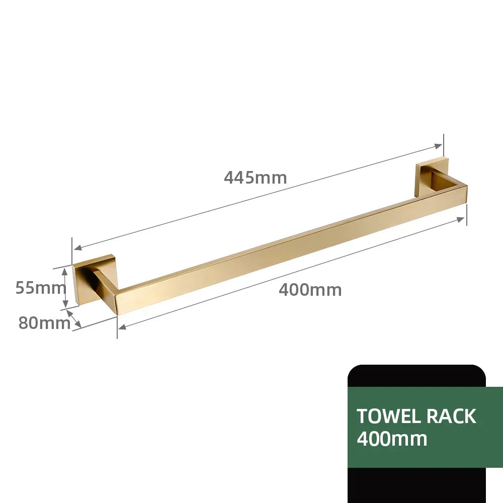 Bathroom Hardware Set Stainless Steel Brushed Matte
