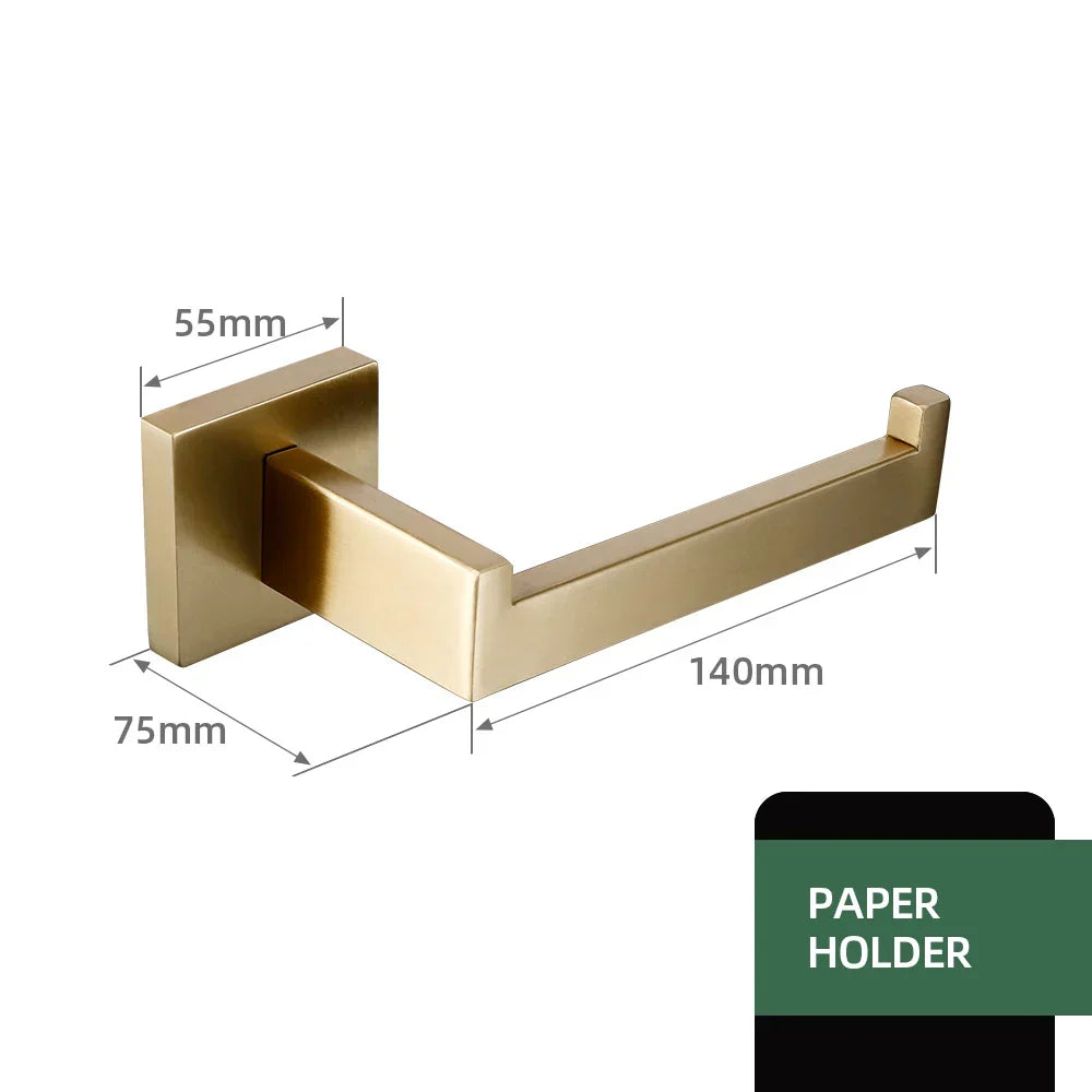 Bathroom Hardware Set Stainless Steel Brushed Matte