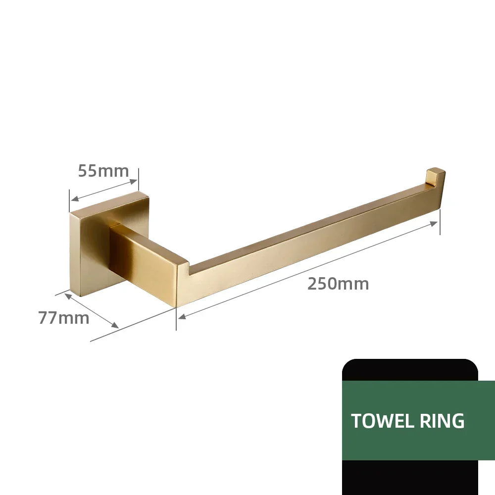 Bathroom Hardware Set Stainless Steel Brushed Matte